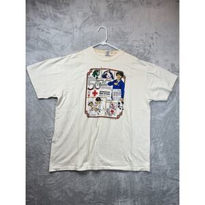 Vintage American Red Cross Shirt Adult Extra Large Beige 50 Years 1988